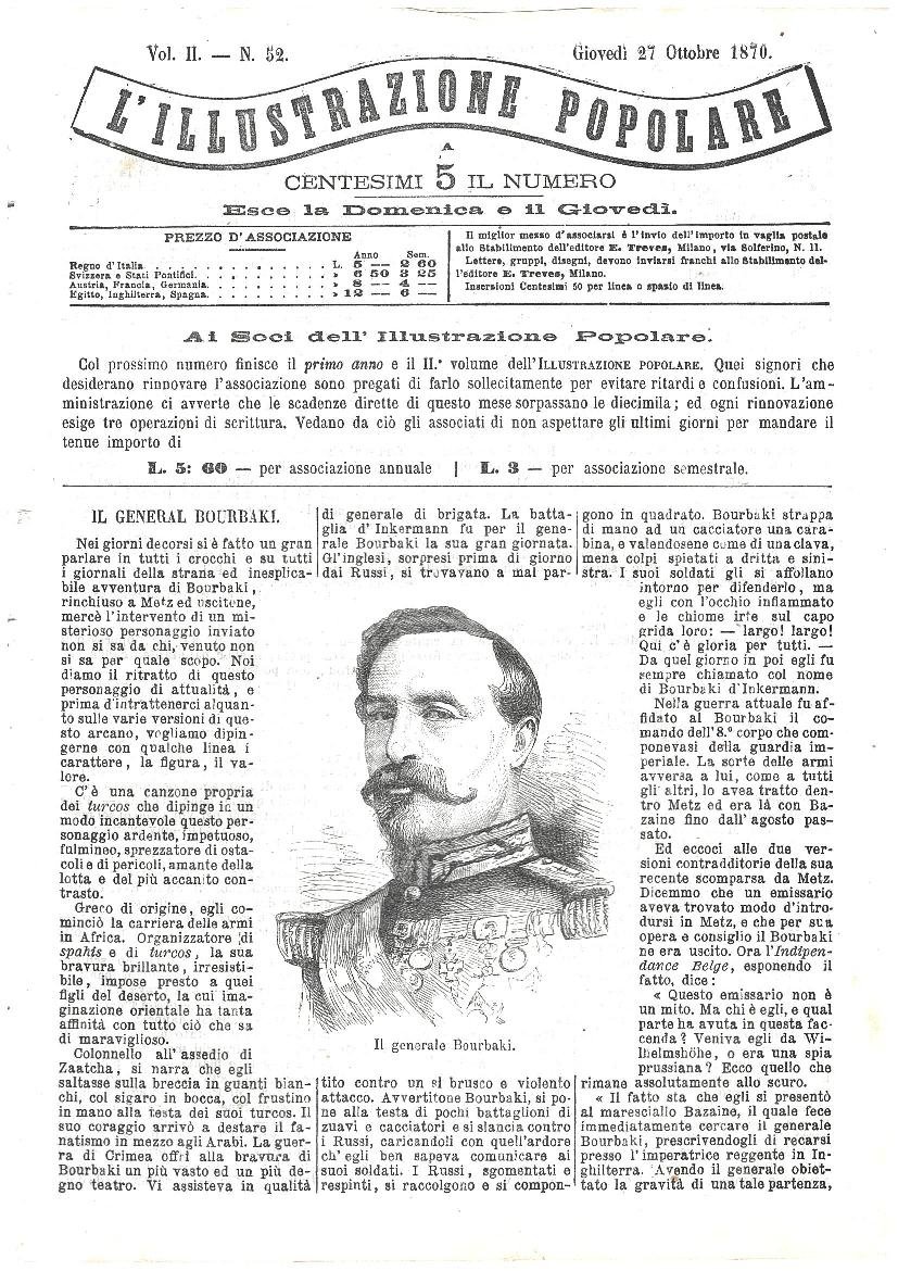 L'illustrazione popolare - 27 Ottobre 1870 | Immagine principale