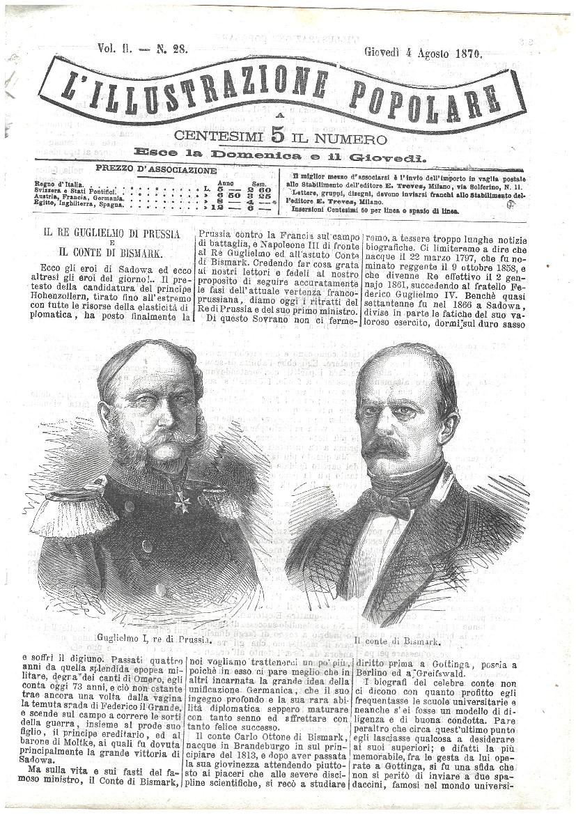 L'illustrazione popolare - 4 Agosto 1870 | Immagine principale