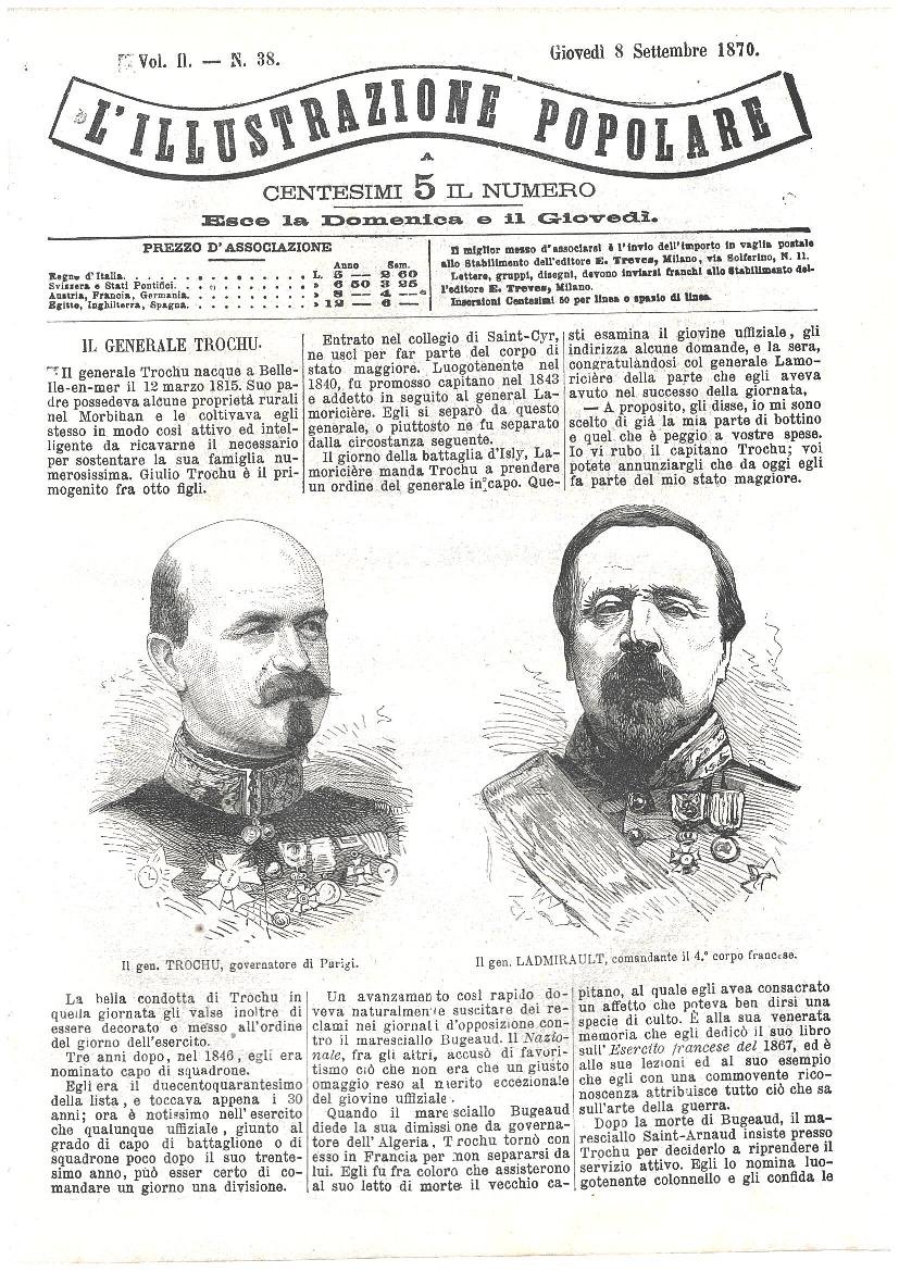 L'illustrazione popolare - 8 Settembre 1870 | Immagine principale