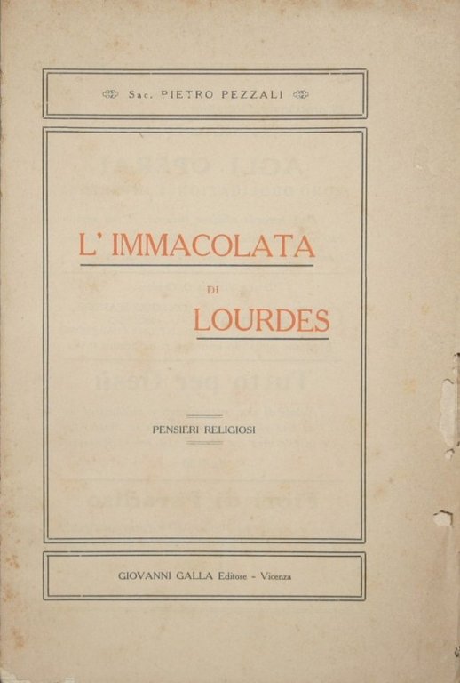 L'Immacolata di Lourdes