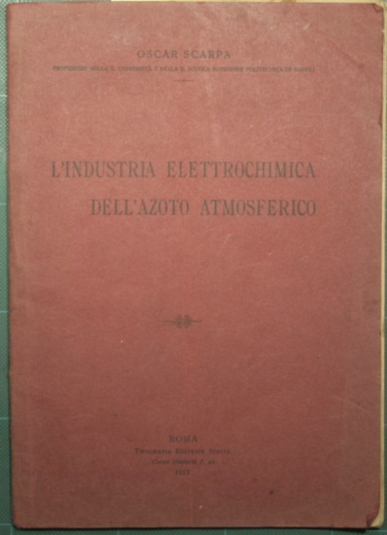L'industria elettrochimica dell'azoto atmosferico