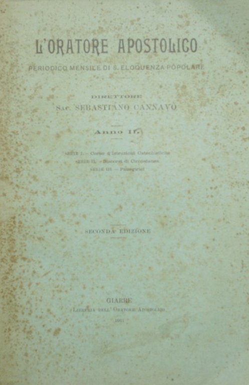 L'oratore apostolico. Anno III