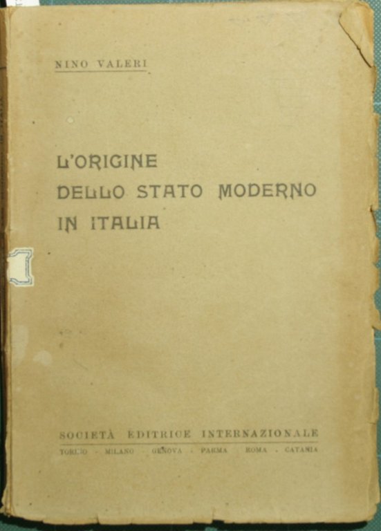 L'origine dello Stato moderno in Italia | Immagine Gallery 2