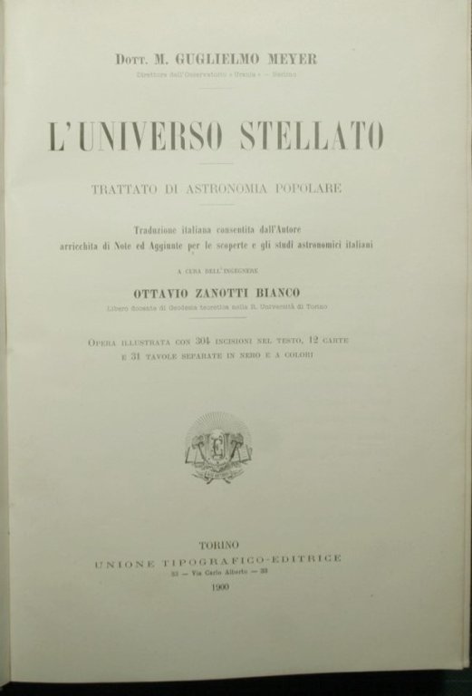 L'universo stellato - Trattato di astronomia popolare