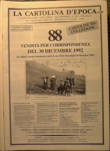 La cartolina d'epoca