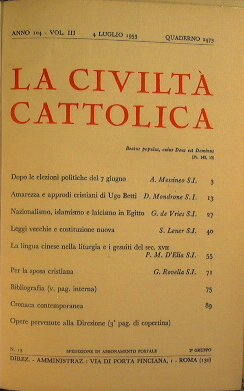 La Civiltà Cattolica