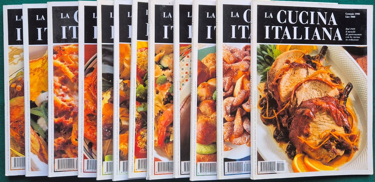 La Cucina Italiana - annata completa 1998 + Speciale natale