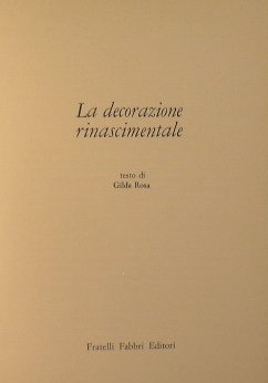 La decorazione rinascimentale.