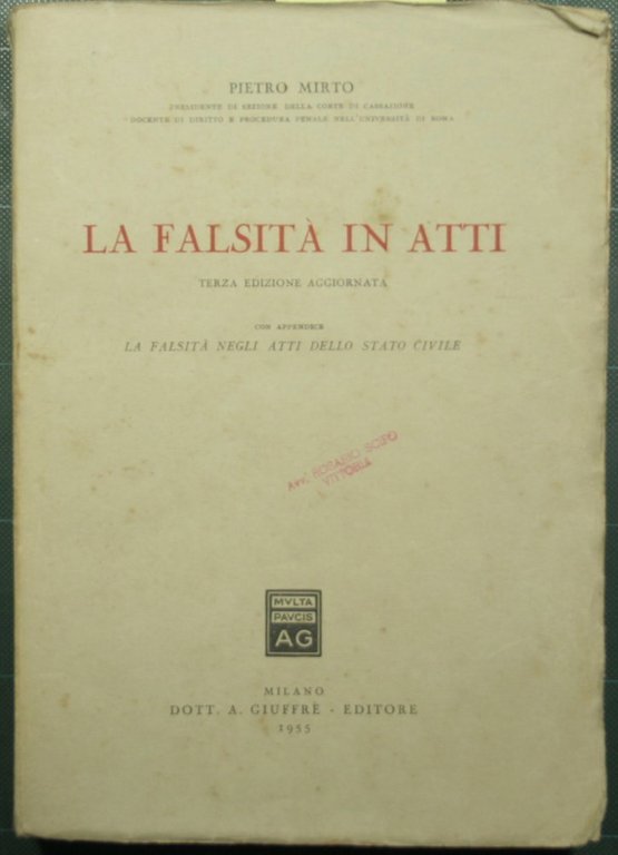 La falsità in atti