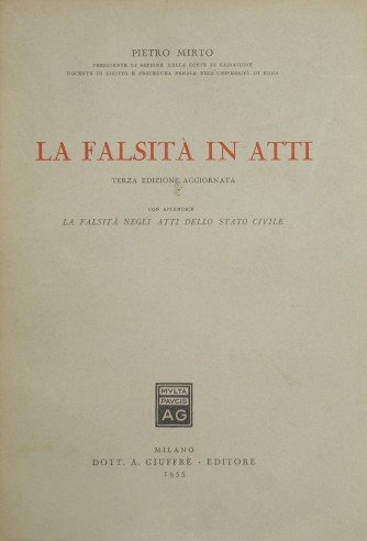 La falsità in atti