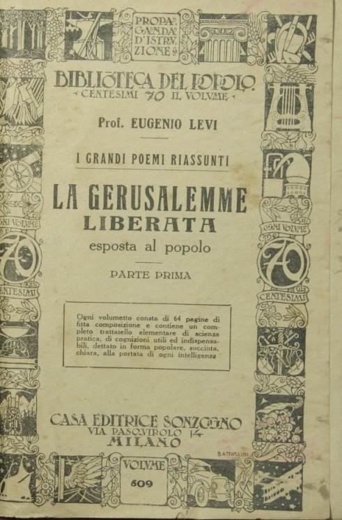 La Gerusalemme liberata esposta al popolo