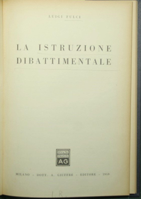 La istruzione dibattimentale