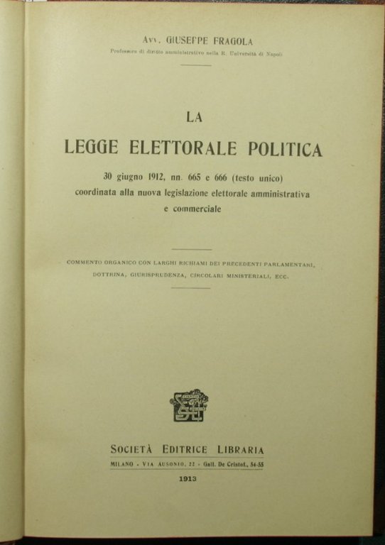 La legge elettorale politica