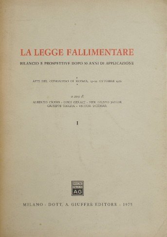 La legge fallimentare