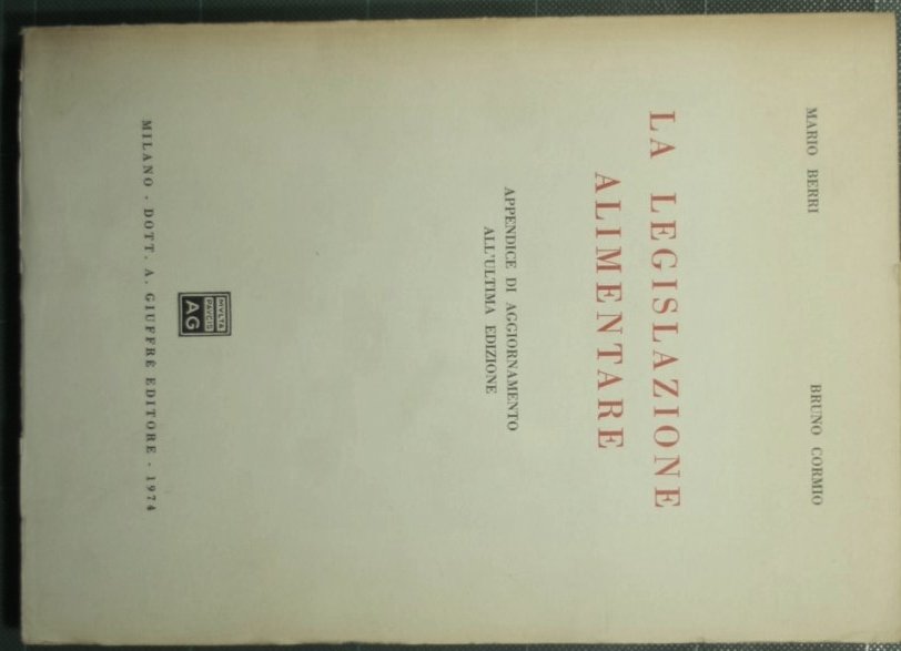 La legislazione alimentare