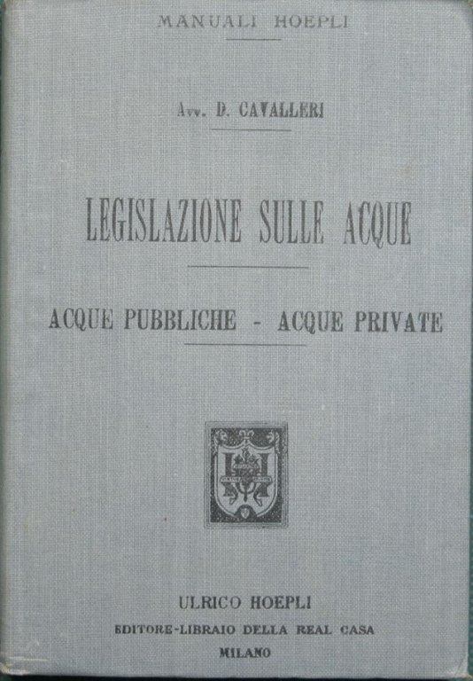 La legislazione sulle acque