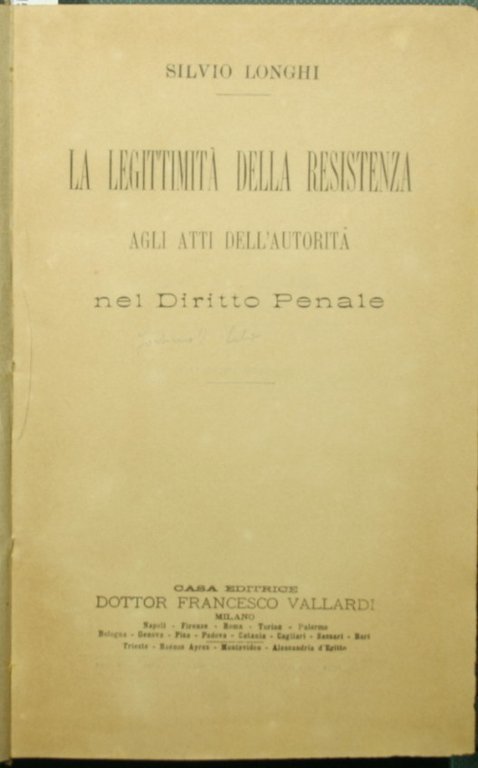 La legittimità della resistenza agli atti dell'autorità nel diritto penale