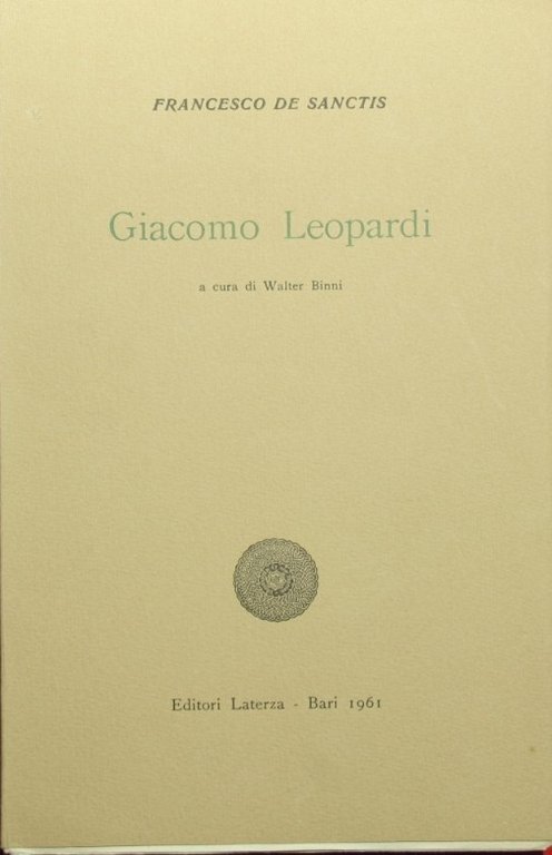 La letteratura italiana nel secolo XIX. Vol. III - Giacomo …