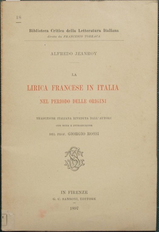 La lirica francese in Italia