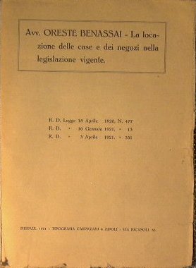 La locazione delle case e dei negozi nella legislazione vigente