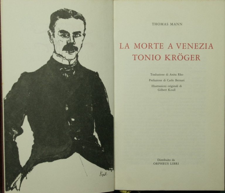 La morte a Venezia. Tonio Kroger