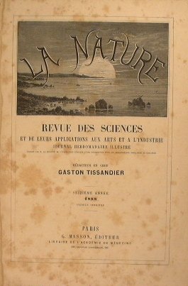 La Nature. Revue des sciences et de leurs applications aux …