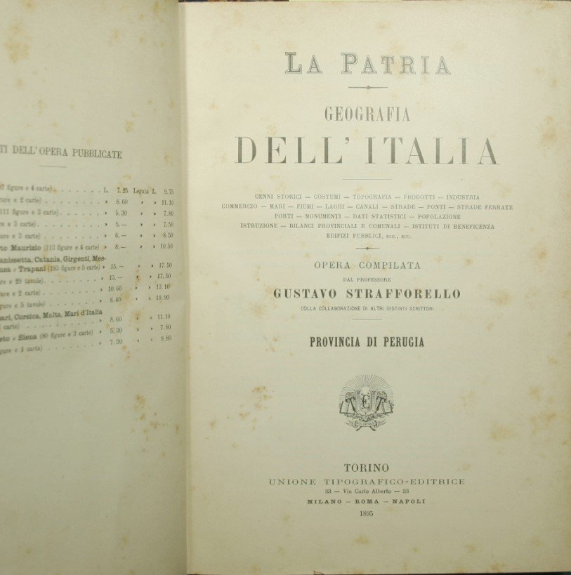 La patria - Geografia dell'Italia - Provincia di Perugia; Provincie …