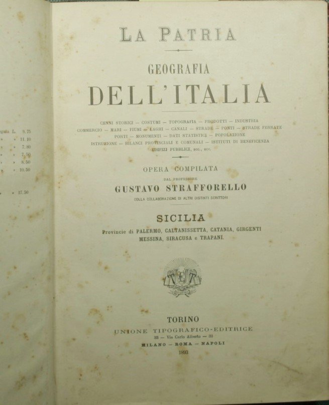 La patria - Geografia dell'Italia - Sicilia - Provincie di …