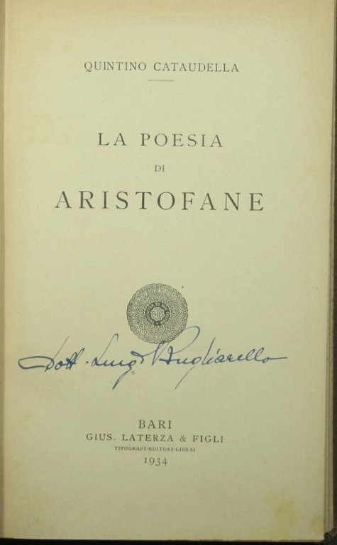 La poesia di Aristofane