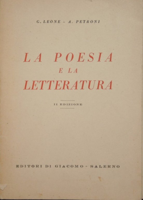 La poesia e la letteratura