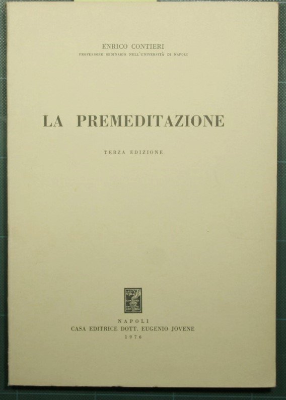 La premeditazione | Immagine principale