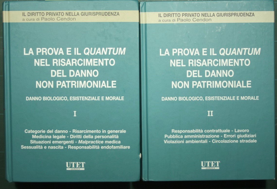 La prova e il quantum nel risarcimento del danno non …