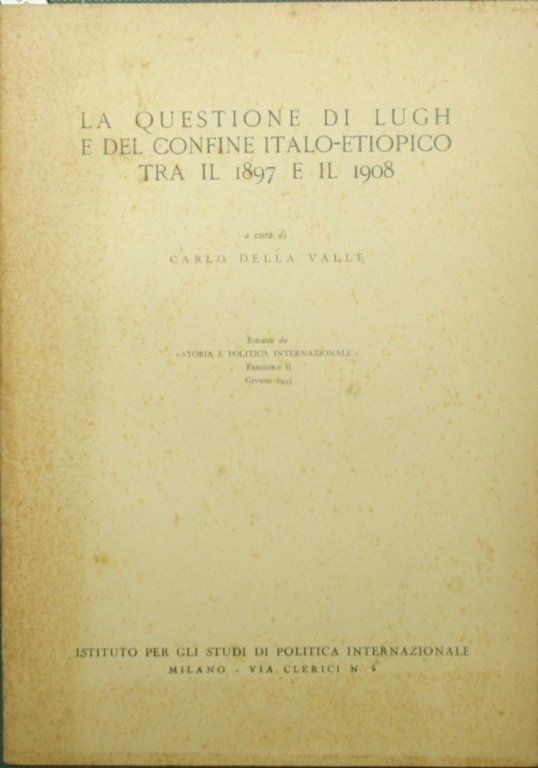 La questione di Lugh e del confine italo-etiopico tra il …