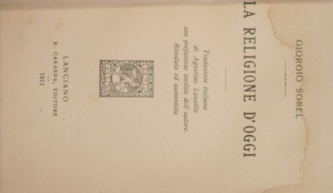 La religione d'oggi