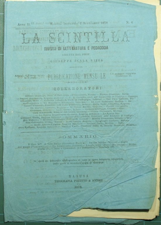 La scintilla. N. 6