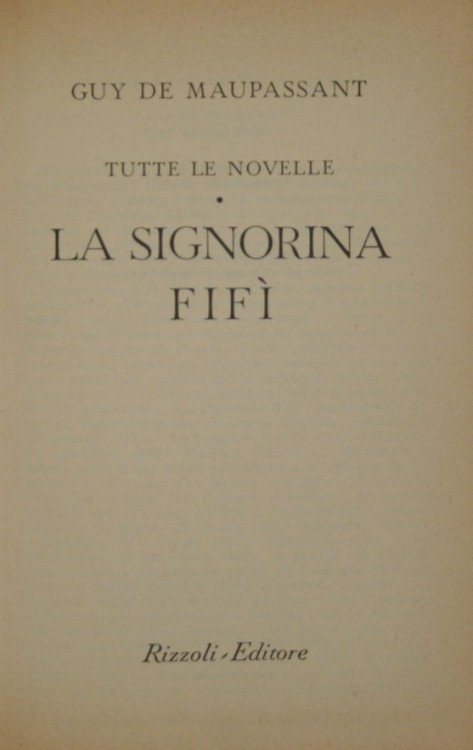 La signorina Fifì