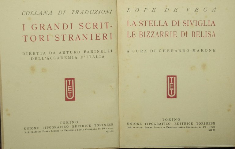 La stella di Siviglia. Le bizzarrie di Belisa