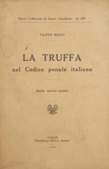 La truffa nel Codice penale italiano