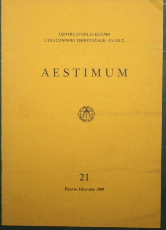 La valutazione dei fondi rustici in alcuni inediti dei Georgofili …