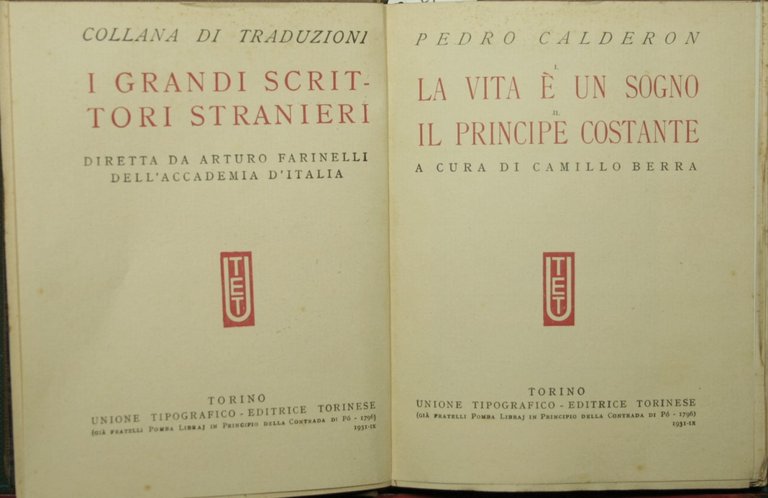 La vita è un sogno. Il principe costante