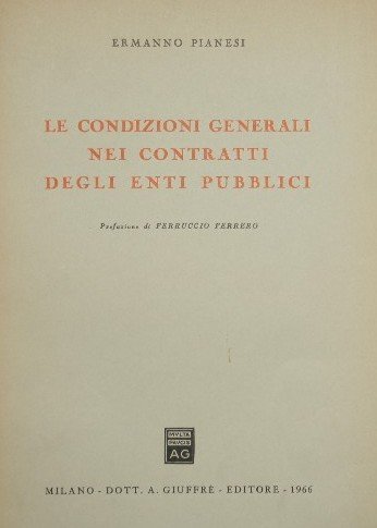 Le condizioni generali nei contratti degli enti pubblici