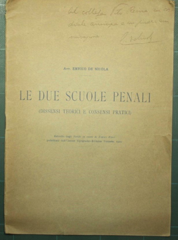 Le due scuole penali