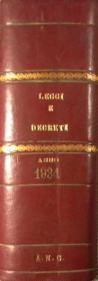 Le leggi e i decreti secondo l'ordine della inserzione nella …