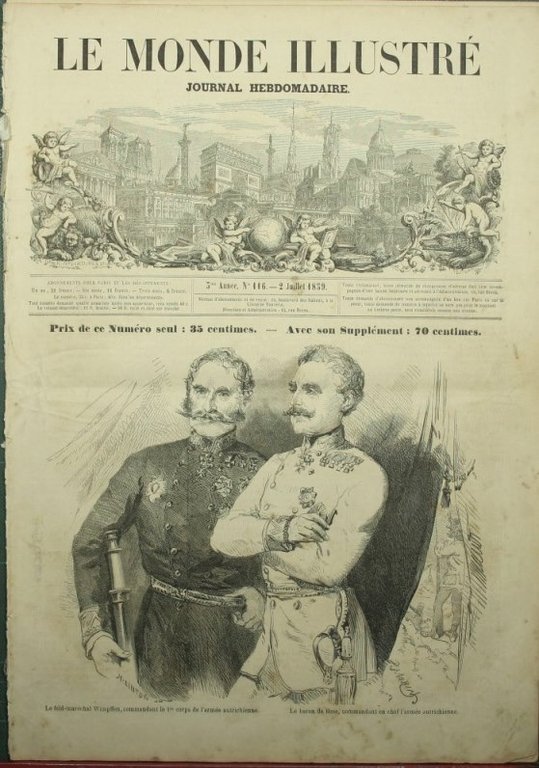 Le monde illustré - 2 Juillet 1859. N. 116