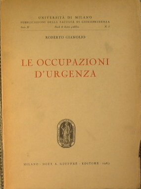 Le occupazioni d'urgenza