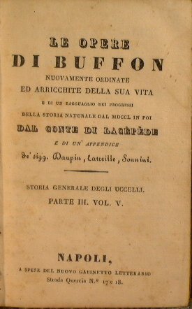 Le opere di Buffon (Parte III - Vol V storia …