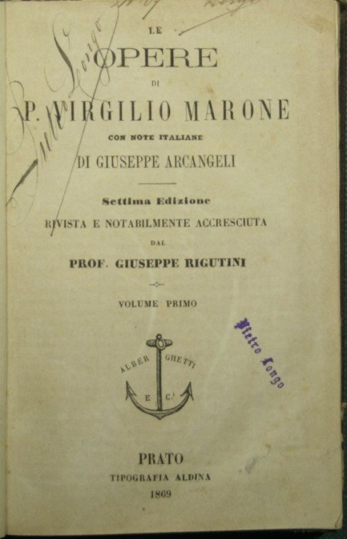 Le opere di P. Virgilio Marone