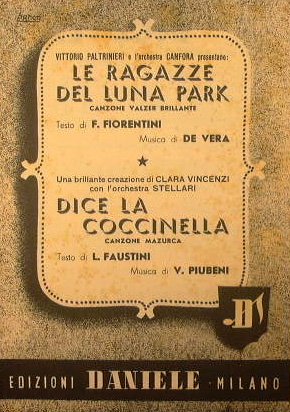 Le ragazze del luna park ( canzone valzer brillante ) …