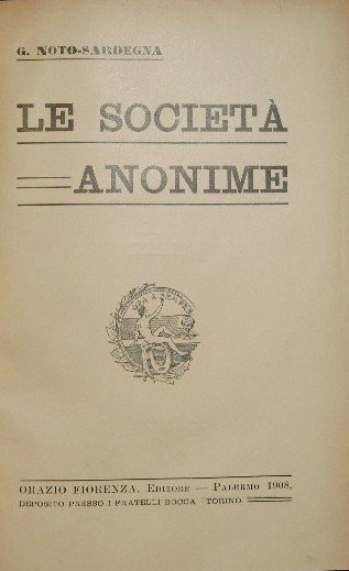 Le società anonime