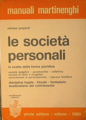 Le Società personali